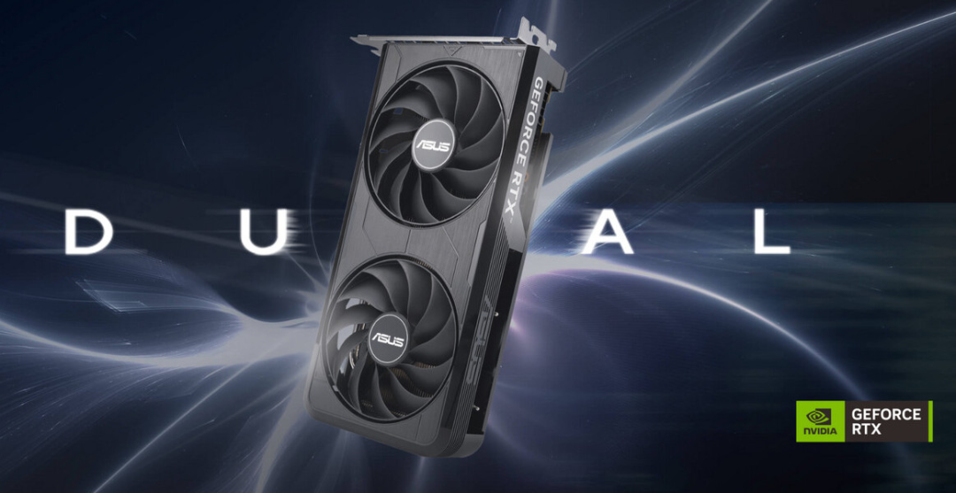 华硕DUAL GeForce RTX 5060 Ti与5060系列推出2.1槽EVO瘦身版