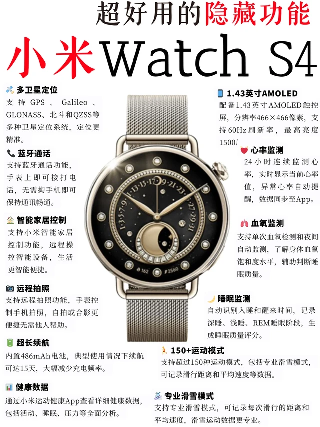 如何用好小米 Watch S4？健康监测指南📕