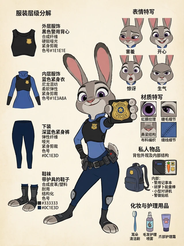 我用AI破解了疯狂动物城里的角色设计？