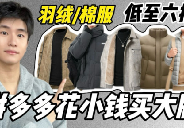 【百元党】5款拼多多秋冬羽绒/棉服！降温必入！11.11速看好价！