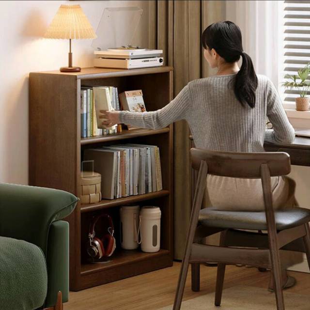 家逸矮实木书柜，点亮家中书香小天地