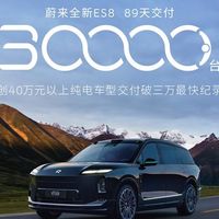 蔚来全新ES8交付3万台刷新高端纯电纪录