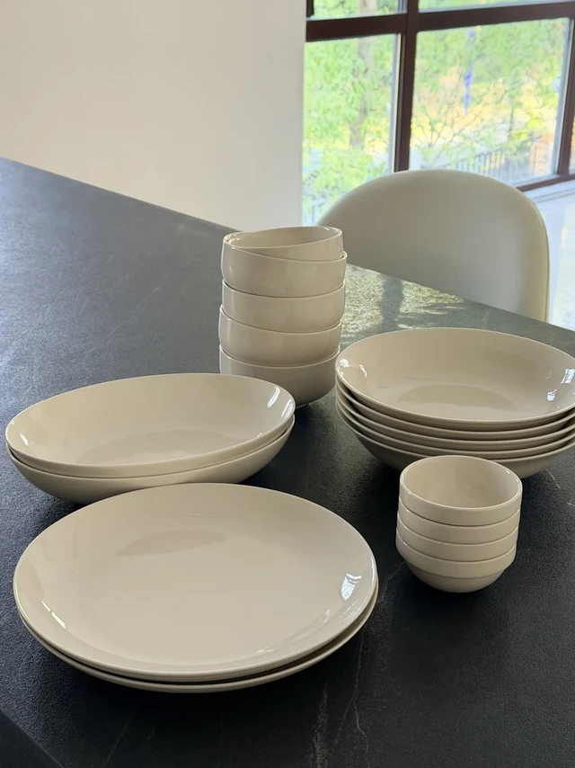 新家餐具：muji米瓷系列