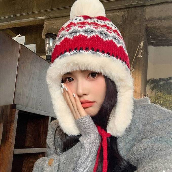 雪茜曼毛线帽