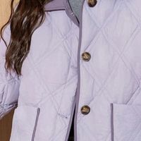 紫棠撞色羽绒服，把冬日氛围感穿在身上