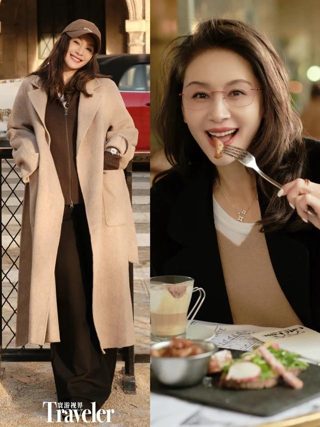 王子文在巴黎，旅行也戴转运戒‼️