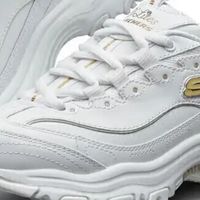 斯凯奇小白熊|透气情侣增高厚底百搭小白鞋女复古休闲运动鞋