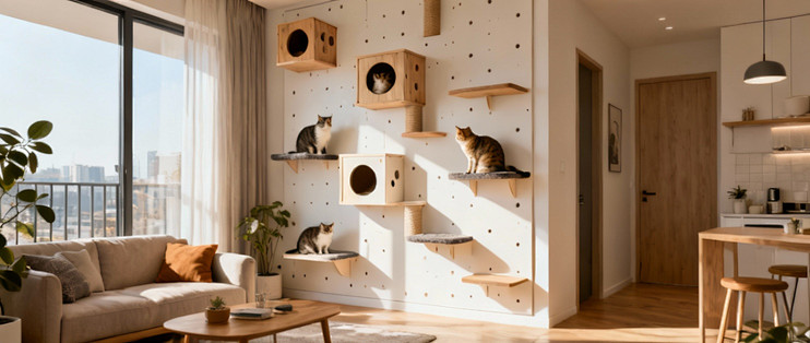 小户型选猫墙还是传统宠物空间？58位真实用户经验告诉你答案_猫笼/猫别墅_什么值得买