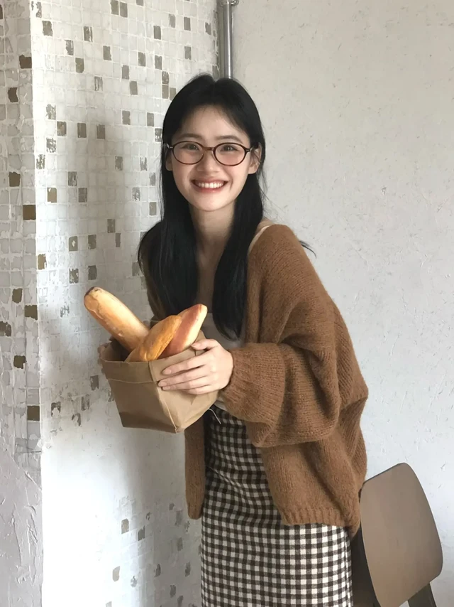 温柔韩系配眼镜是另种感觉🥯