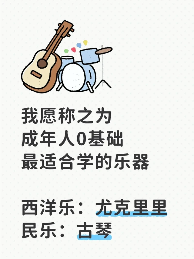 最容易学最实用最合家欢成本不高的乐器