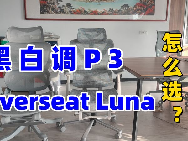 黑白调P3 和 Everseat Luna横评，这七八百块谁花得更值？