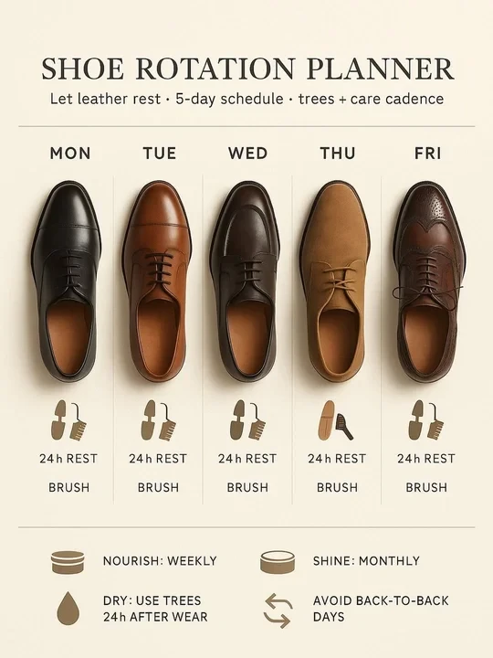 鞋子保养指南：5天轮换穿，鞋子更耐用