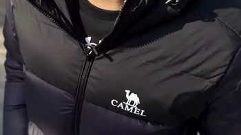 骆驼火山羽绒服：高充绒保暖