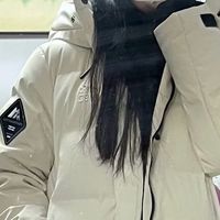 高充绒量长款防风防水羽绒服