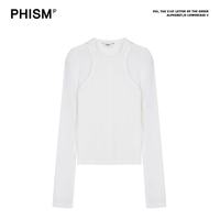 PHISM春秋新款木耳边两件套T恤｜叠穿王者！软到不想脱✨