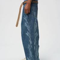 BIRTH OF ROYAL CHILD.BORC 双腰拔印弯刀裤男阔腿裤 穿搭分享