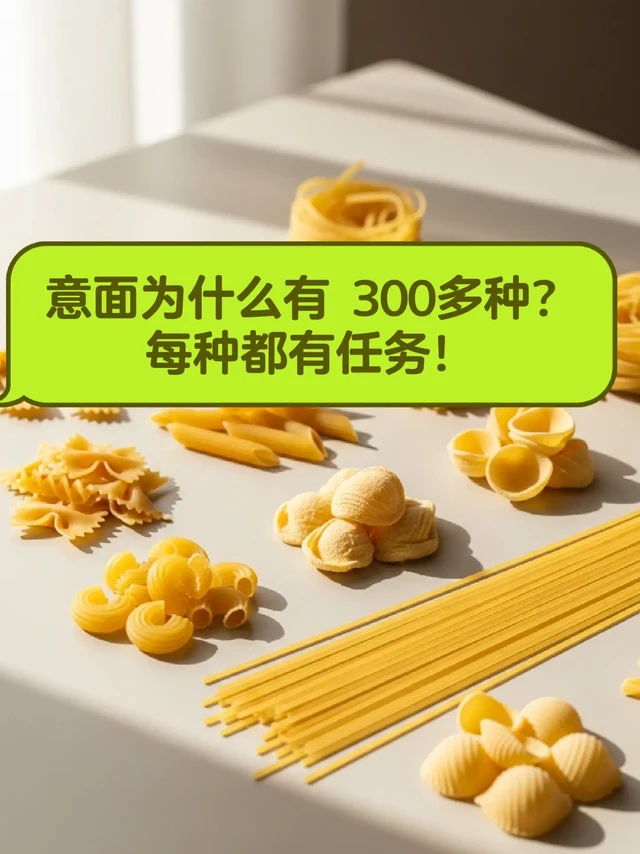 原来意大利面有 300多种？！