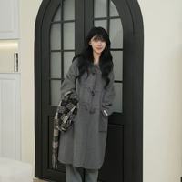 小个子本命大衣！韩系牛角扣双面羊毛大衣显瘦百搭合集