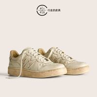 PIPG复古厚底板鞋｜小众党狂喜！手工做旧质感直接焊在脚上✨