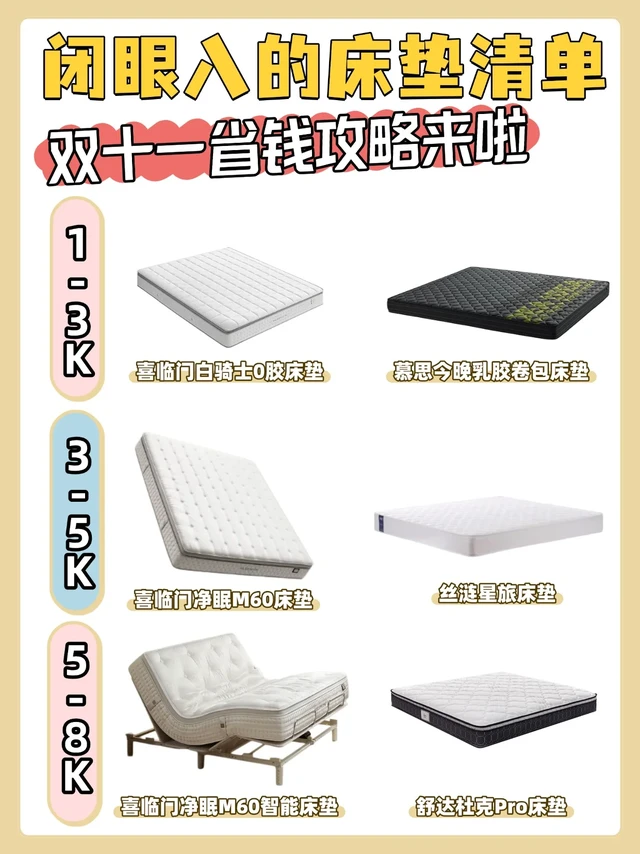 双十一床垫选购不踩雷！高性价比品牌+攻略