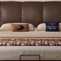 帕沙曼意式真皮落地储物床