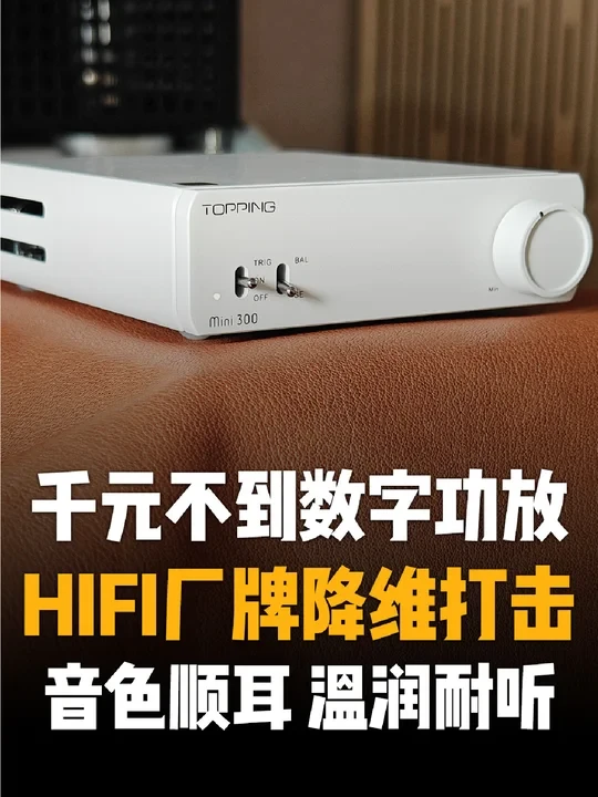 千元不到的数字功放，纯正HIFI厂牌降维打击
