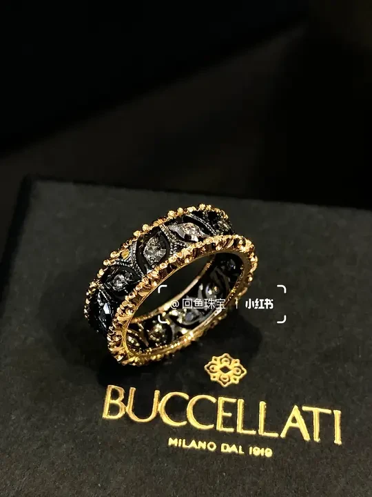 buccellati冷门黑金戒指