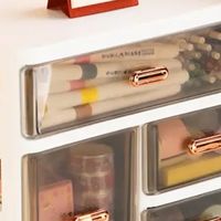 电脑主机diy收纳维简抽屉式桌面收纳盒笔筒文具收纳