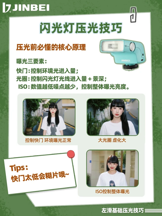闪光灯压光技巧｜一篇看懂曝光三要素！