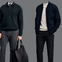 30+男士冬季通勤穿搭：轻熟风的质感表达