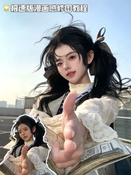 此女漫画感权威p图仅需5分钟。。 诡秘们世界上真的有p图一键复制功能了谁敢信 
用的是美兔秀咻哦～
#漫画感 #双马尾 #p图教程 #批量修图 #美图秀秀滤镜