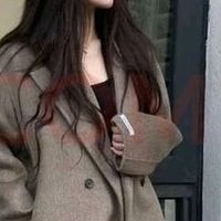 皮尔卡丹韩版时尚中长款绵羊毛大衣宽松反季秋冬女长毛呢外套