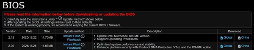 华擎发布600/800系列主板BIOS更新:支持AMD、Intel下代CPU