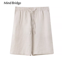MB MindBridge亚麻五分裤｜男生夏日清爽感焊在身上！