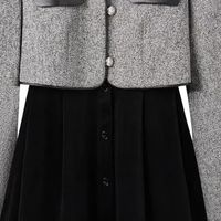 太平鸟假两件小香风连衣裙深度评价