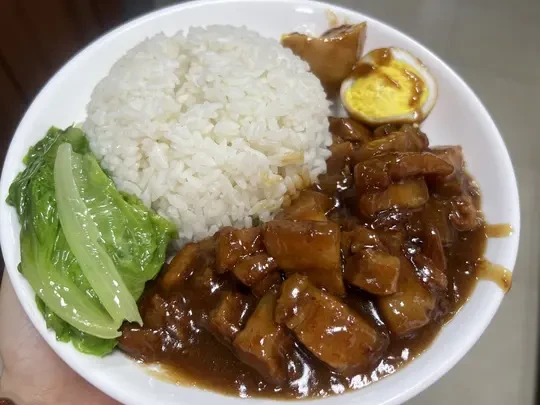 感觉比我在台湾餐厅吃的卤肉饭还好吃