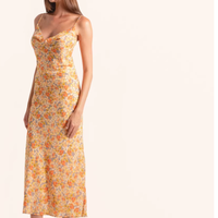 Ocean Mystery黄色绑带长裙｜把夏日阳光穿去海边🌼