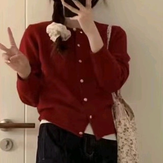 邪修装备美丽好衣MJ STYLE圆领毛衣外套女2026年秋冬季新款