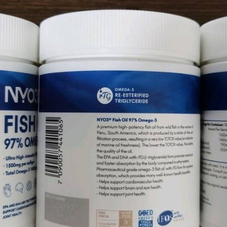 NYO3 97%高纯度鱼油测评：终于找到不腥的好鱼油