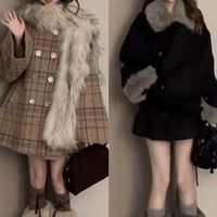 羽绒服+高领毛衣，冬季旅行必备