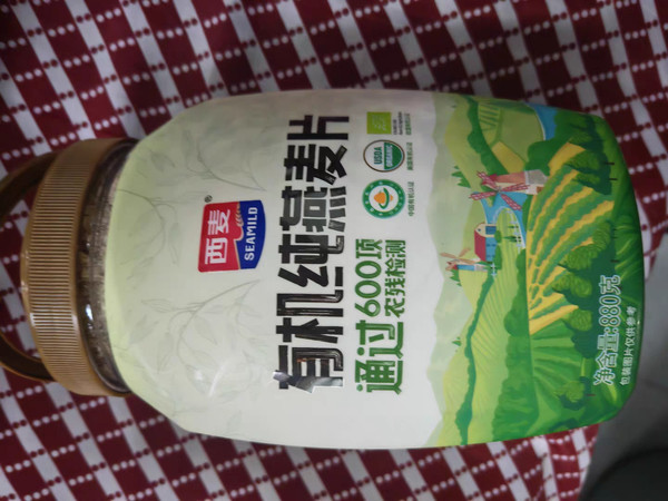西麦有机纯燕麦片880g桶装：健康早餐的便捷之选