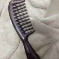 小李子黑檀宽齿梳｜女生梳头自由！头皮按摩+经络疏通太绝了✨