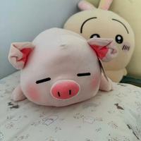 圣诞礼物天花板！名创优品小猪狗狗抱枕软到心巴上🎄🎁