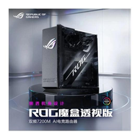 当电竞美学遇上桌搭艺术，
ROG魔盒透视版AI电竞路由器深度测评