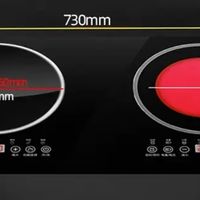 夏新嵌入式电磁炉双灶电陶炉家用凹面大功率