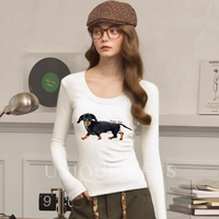 谁懂啊！这件腊肠狗T恤把甜酷辣焊在身上✨尢壹美式复古yyds