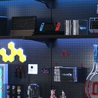 电竞房改造封神！优依福立式洞洞板置物架，桌面整洁度翻倍