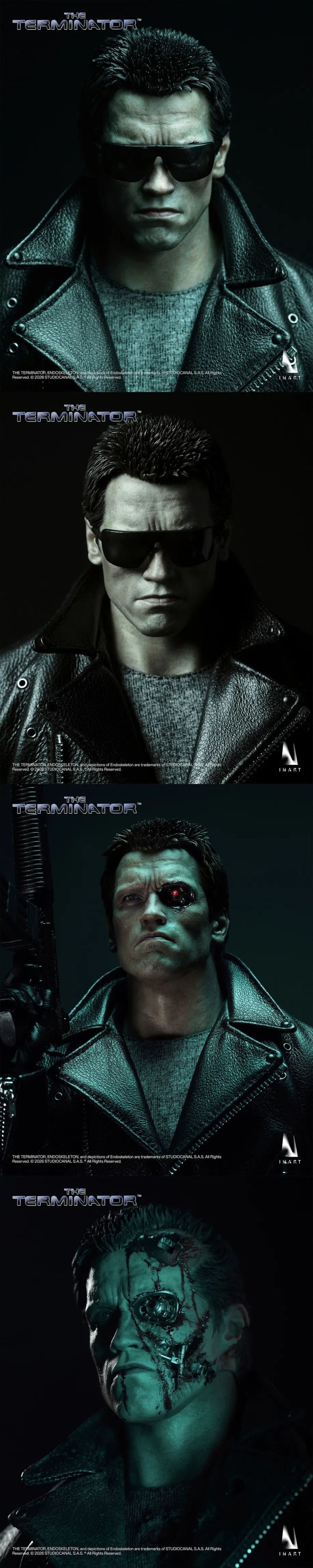 INART《终结者》T-800 1/6人偶官图公开,12月29日开启预订