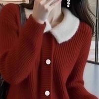 2025秋冬氛围感封神！小香风红色针织裙，淑女感与贵气感双在线