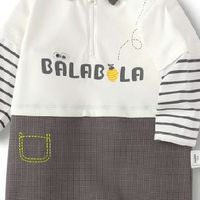 低成本养娃穿搭分享：巴拉巴拉婴儿假两件连体衣，外出超吸睛